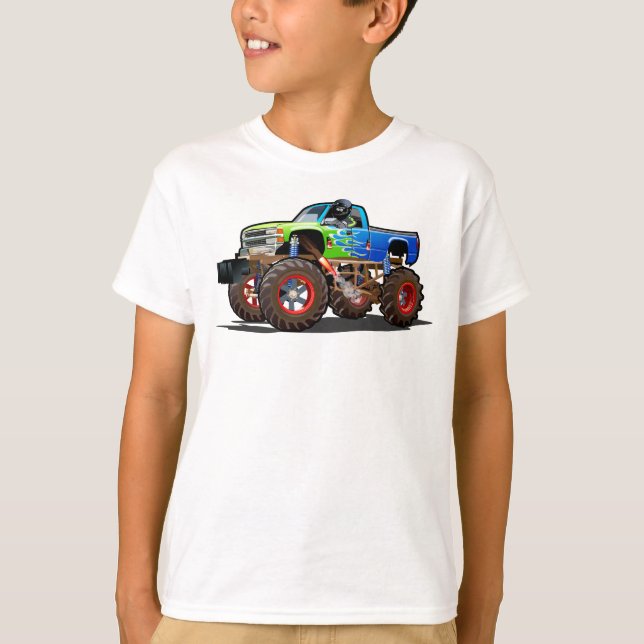 Tecknad monstertruck t shirt (Framsida)