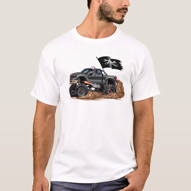 Tecknad monstertruck t shirt (Framsida)