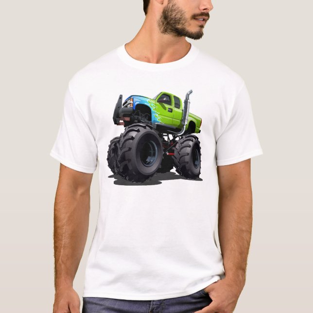 Tecknad monstertruck t shirt (Framsida)
