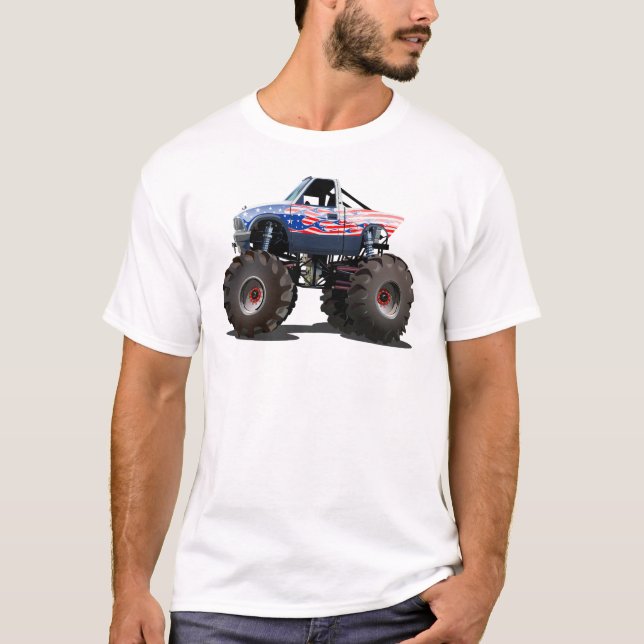 Tecknad monstertruck t shirt (Framsida)