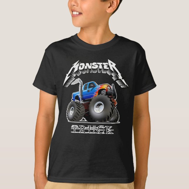 Tecknad monstertruck t shirt (Framsida)