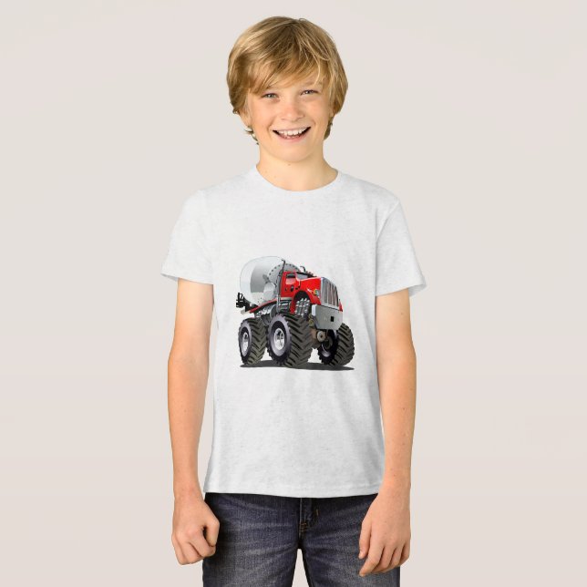 Tecknad monstertruck t shirt (Framsida Full)