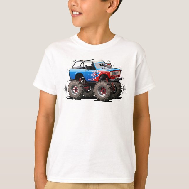 Tecknad monstertruck t shirt (Framsida)