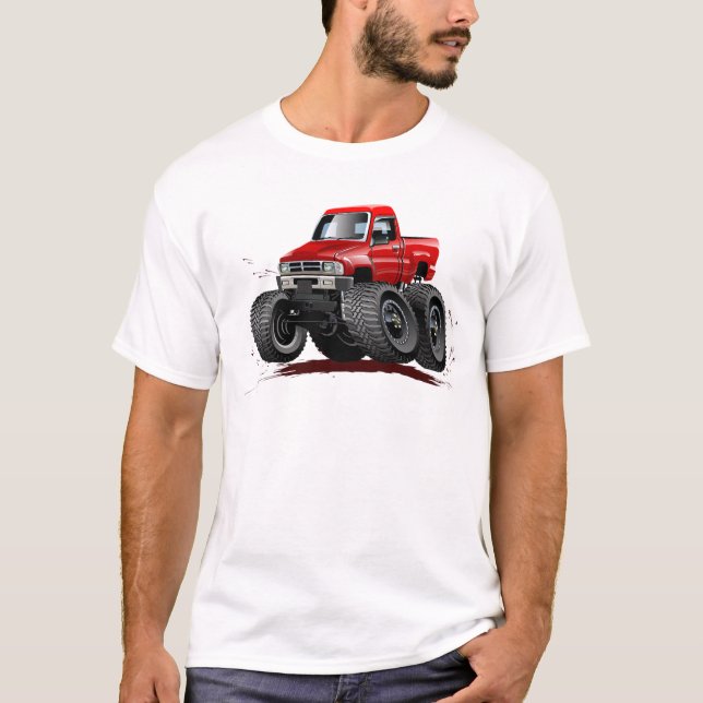 Tecknad monstertruck t shirt (Framsida)