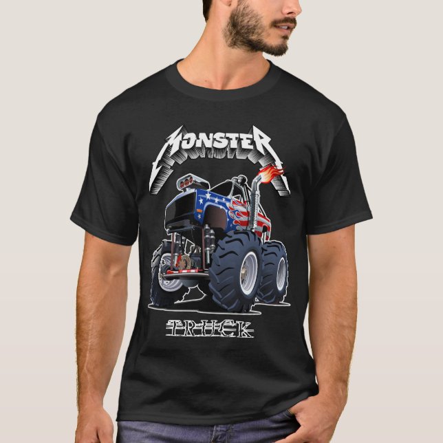 Tecknad monstertruck t shirt (Framsida)