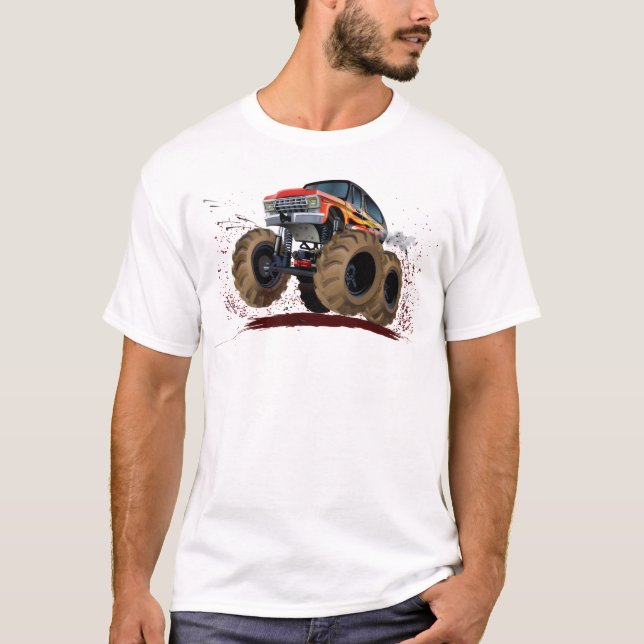 Tecknad monstertruck t shirt (Framsida)