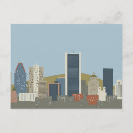 Tecknad Montreal Vykort