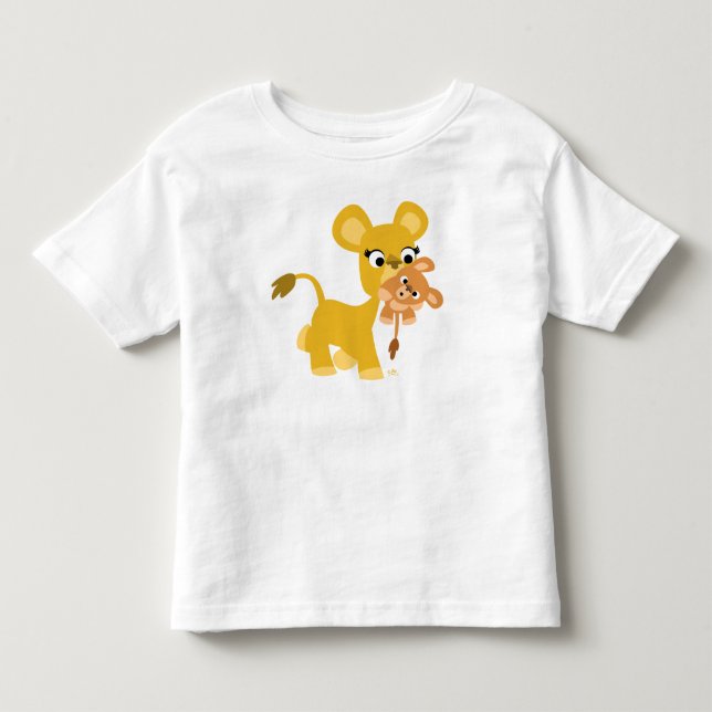 Tecknad Mor Lejona barn och Unge t-shirt (Framsida)
