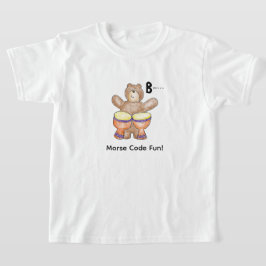 Tecknad Morse-kod för barn! Bokstav B T Shirt