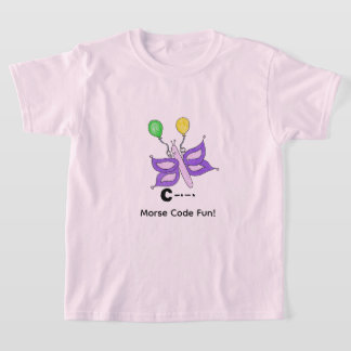 Tecknad Morse-kod för barn! Bokstav D T Shirt