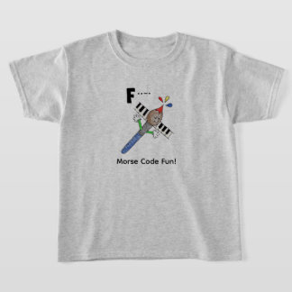 Tecknad Morse-kod för barn! Bokstav "F" T Shirt