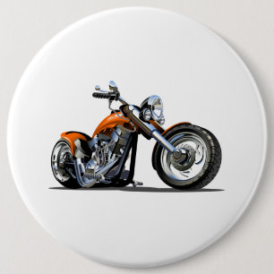 Tecknad motorcykel knapp