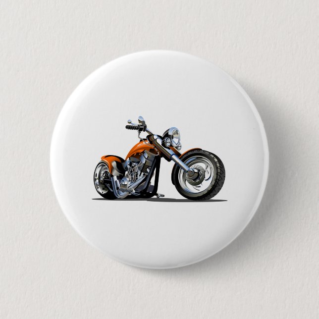 Tecknad motorcykel knapp (Framsida)