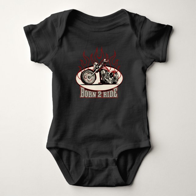Tecknad motorcykel t shirt (Framsida)