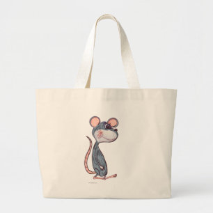 Tecknad Mouse Cute Rodent Pal Character Art Jumbo Tygkasse