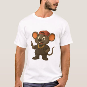 Tecknad Mouse Rapper T-ShirtT-Shirt T Shirt