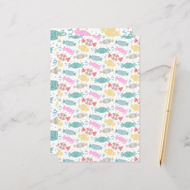 Tecknad - multifärgade festitiva kanaler (Fram/Back In Situ)