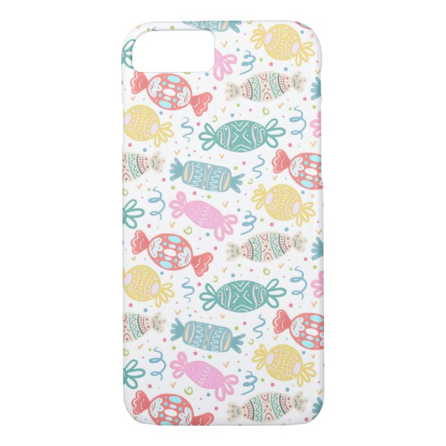 Tecknad - multifärgade festitiva kanaler Case-Mate iPhone skal (Baksida)