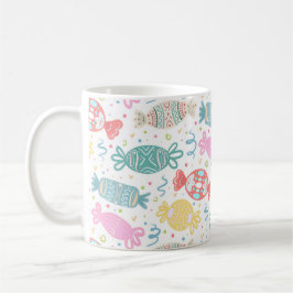 Tecknad - multifärgade festitiva kanaler kaffemugg