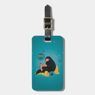 Tecknad NIFFLER™ med Guld Mynt Bagagebricka