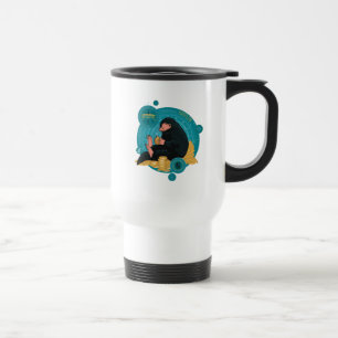 Tecknad NIFFLER™ med Guld Mynt Resemugg