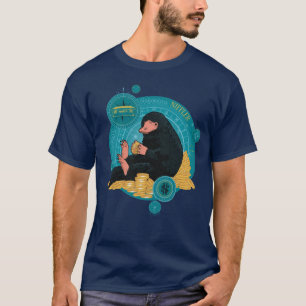 Tecknad NIFFLER™ med Guld Mynt T Shirt
