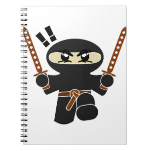 Tecknad Ninja-tecken Anteckningsbok
