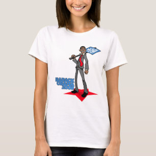 Tecknad Obama T Shirt
