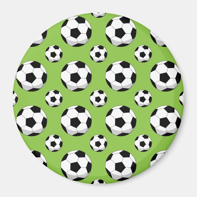 Tecknad Ocer Ball Mönster Magnet (Framsidan)