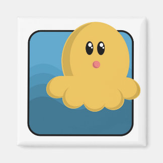 Tecknad Octopus Magnet