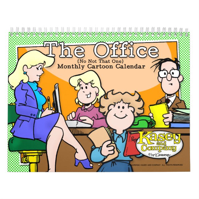 Tecknad Office Calendar Kalender (Omslag)