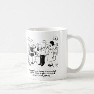 Tecknad om trappspecifikationer. kaffemugg