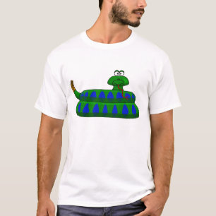 Tecknad Orm Herr T-Shirt