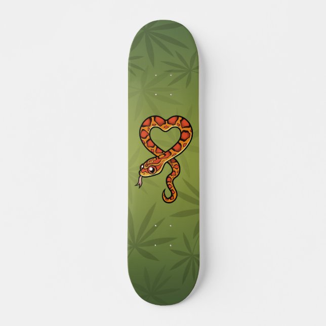 Tecknad orm skateboard bräda 21,5 cm (Framsida)