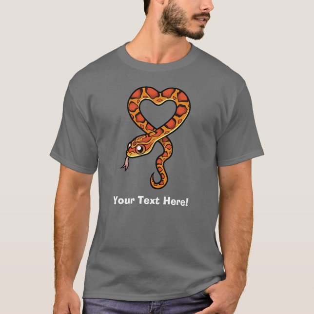 Tecknad orm tee shirt (Framsida)