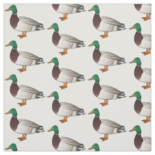 Tecknad på Mallard anka Tyg