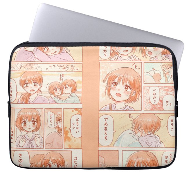 Tecknad Page, Manga av Natasha Us Laptop Fodral (Framsidan)