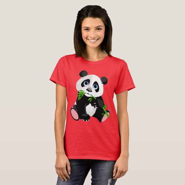 Tecknad Panda Bear Tröja (Hel framsida)