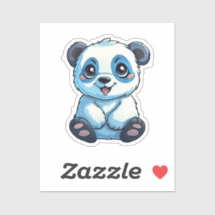 Tecknad panda illustration klistermärken