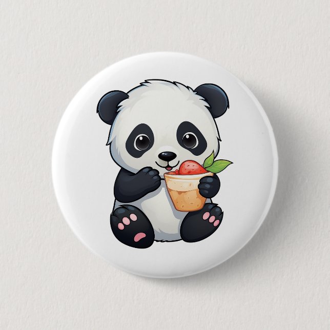 Tecknad panda illustration knapp (Framsida)