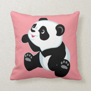 tecknad panda kudde