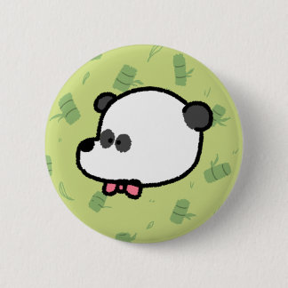 Tecknad Panda Pin Knapp