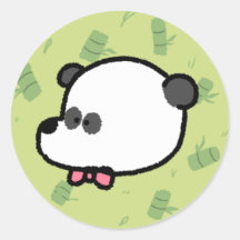 Tecknad Panda Sticker