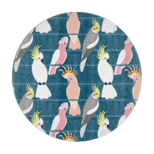 Tecknad Parrots: Cute Seamless Mönster