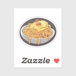 Tecknad pasta klistermärken