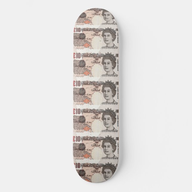TECKNAD PENGARAR 3 SKATEBOARD BRÄDA 19,5 CM (Framsida)