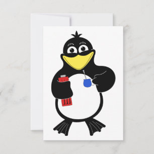 Tecknad penguin