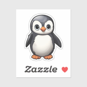 Tecknad penguin klistermärken
