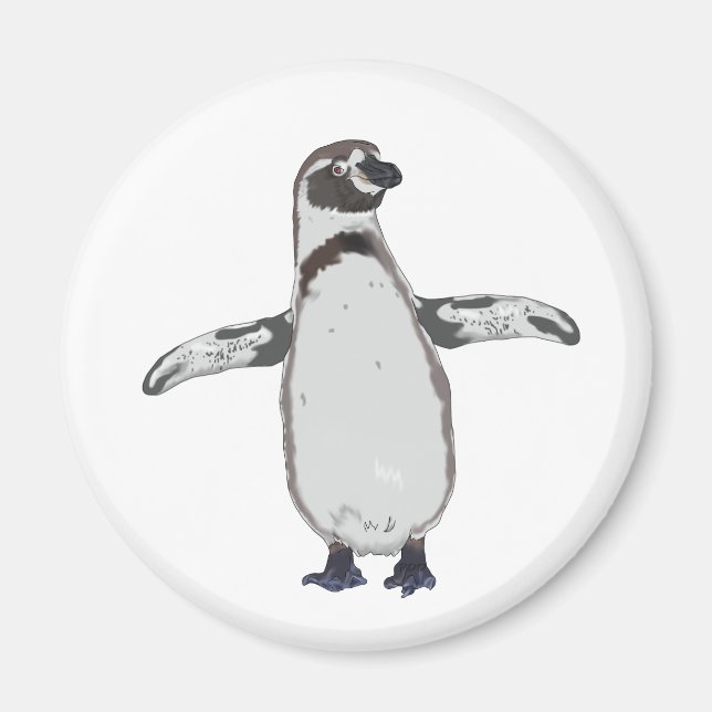 Tecknad Penguin Magnet (Framsidan)