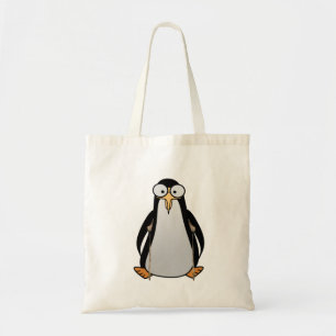 Tecknad Penguin om krutcher. Tygkasse